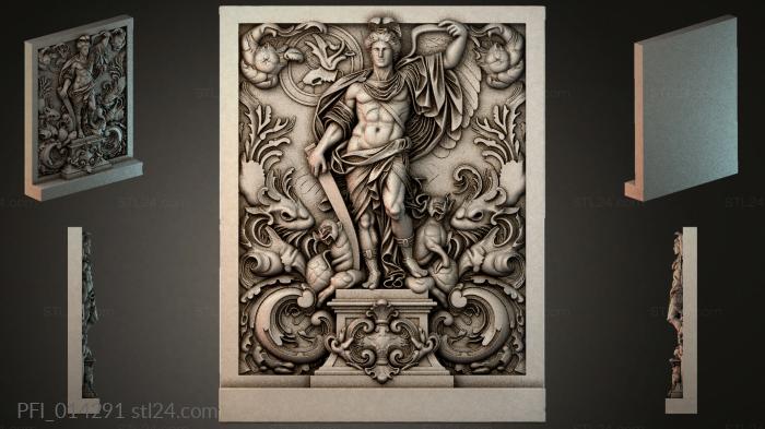 Панно фентези (PFI_014291) 3D модель для ЧПУ станка