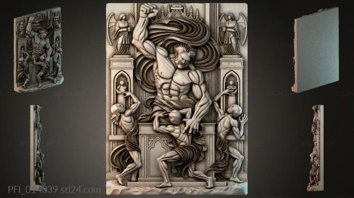 Панно фентези (PFI_014339) 3D модель для ЧПУ станка