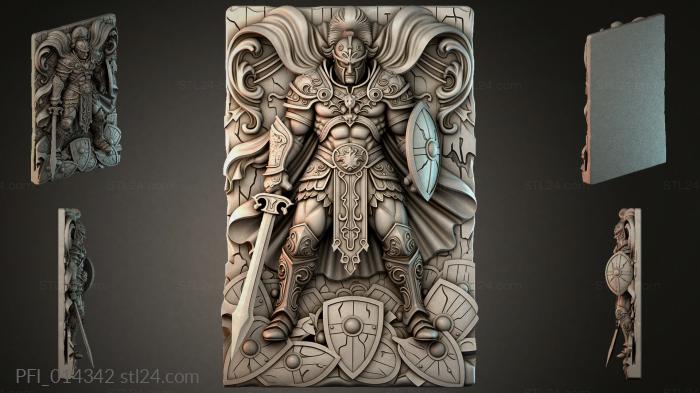 Панно фентези (PFI_014342) 3D модель для ЧПУ станка