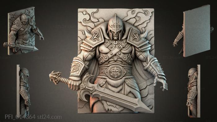 Панно фентези (PFI_014364) 3D модель для ЧПУ станка