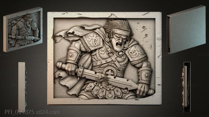 Панно фентези (PFI_014375) 3D модель для ЧПУ станка