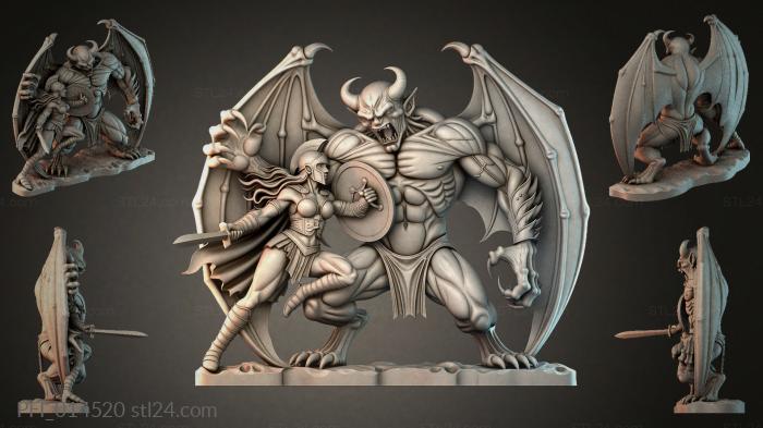 Панно фентези (PFI_014520) 3D модель для ЧПУ станка