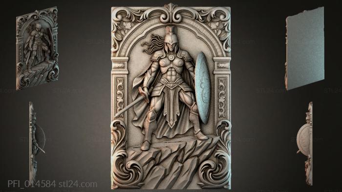 Панно фентези (PFI_014584) 3D модель для ЧПУ станка