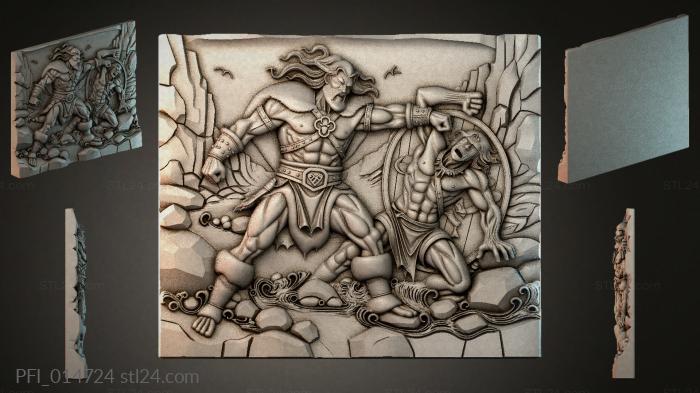 Панно фентези (PFI_014724) 3D модель для ЧПУ станка
