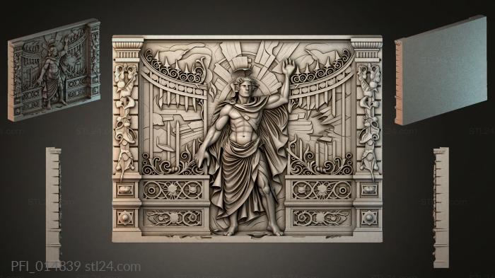 Панно фентези (PFI_014839) 3D модель для ЧПУ станка