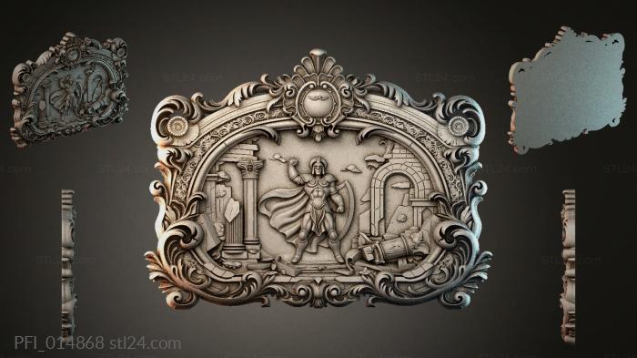 Панно фентези (PFI_014868) 3D модель для ЧПУ станка