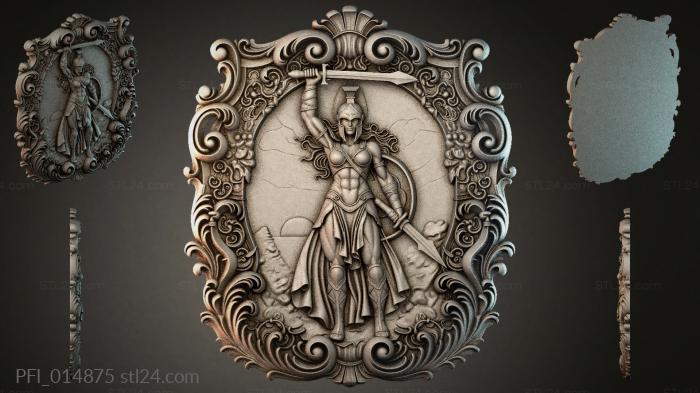 Панно фентези (PFI_014875) 3D модель для ЧПУ станка