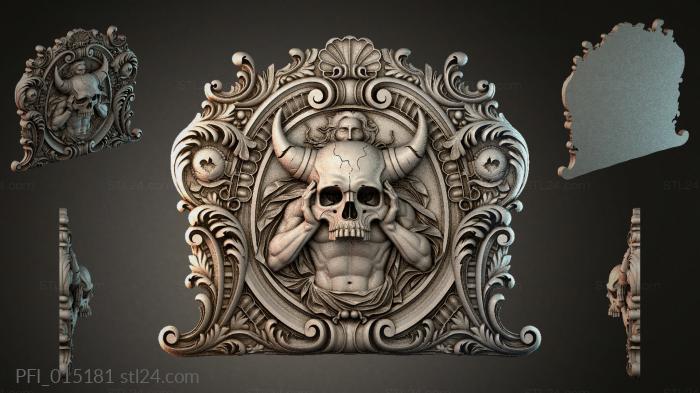 Панно фентези (PFI_015181) 3D модель для ЧПУ станка