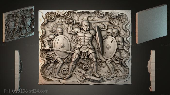 Панно фентези (PFI_015196) 3D модель для ЧПУ станка