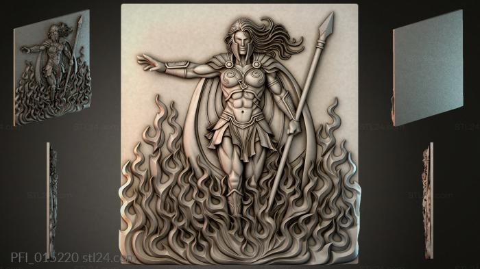 Панно фентези (PFI_015220) 3D модель для ЧПУ станка