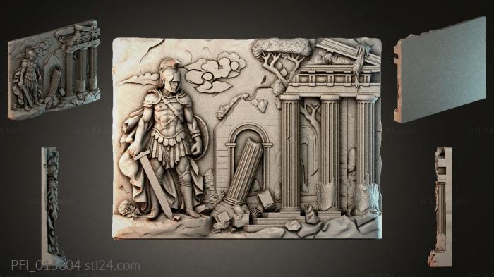 Панно фентези (PFI_015604) 3D модель для ЧПУ станка