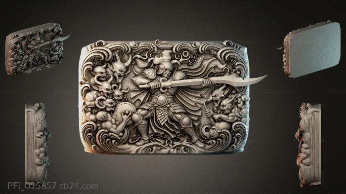 Панно фентези (PFI_015657) 3D модель для ЧПУ станка