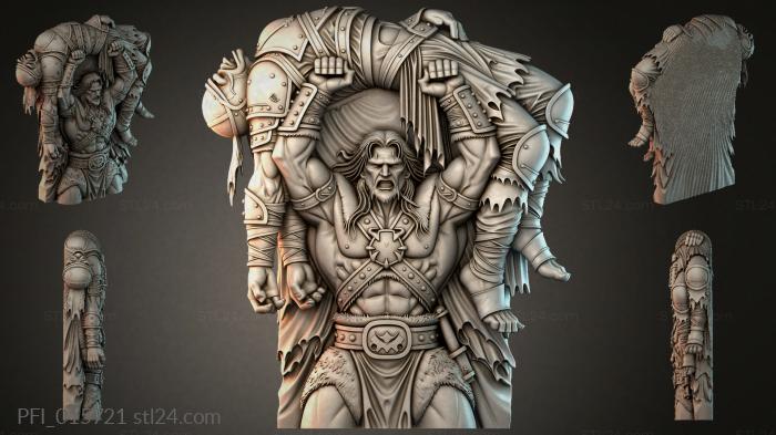 Панно фентези (PFI_015721) 3D модель для ЧПУ станка