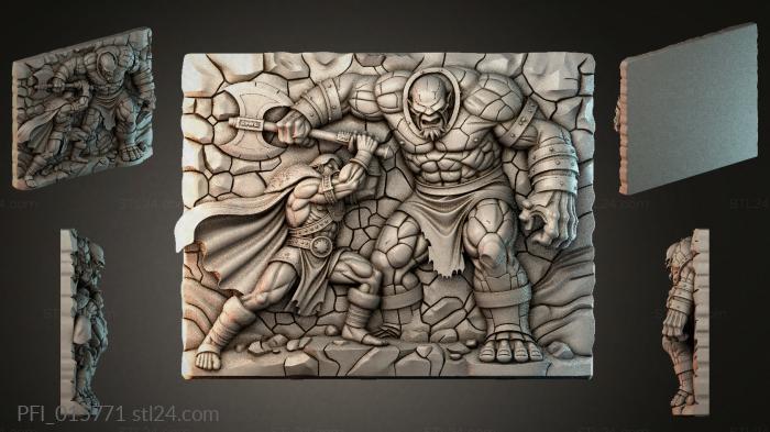 Панно фентези (PFI_015771) 3D модель для ЧПУ станка