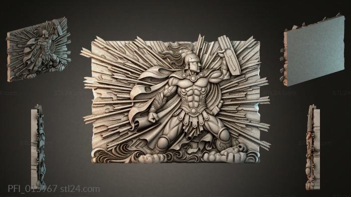 Панно фентези (PFI_015967) 3D модель для ЧПУ станка