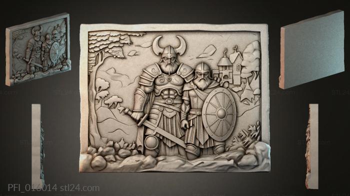 Панно фентези (PFI_016014) 3D модель для ЧПУ станка