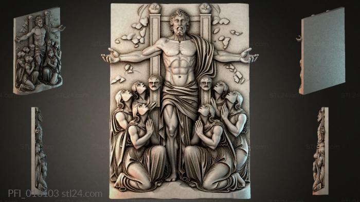 Панно фентези (PFI_016103) 3D модель для ЧПУ станка