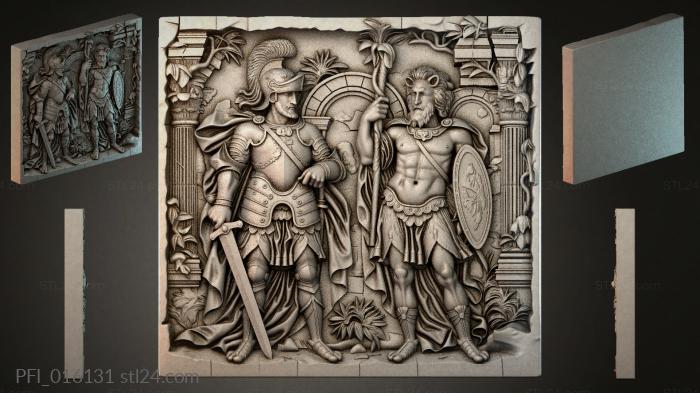 Панно фентези (PFI_016131) 3D модель для ЧПУ станка