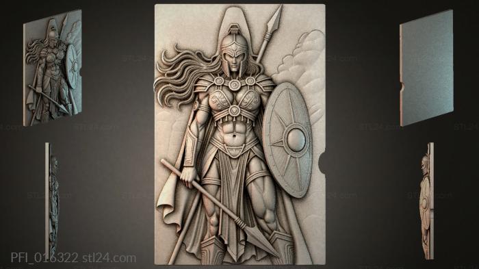 Панно фентези (PFI_016322) 3D модель для ЧПУ станка