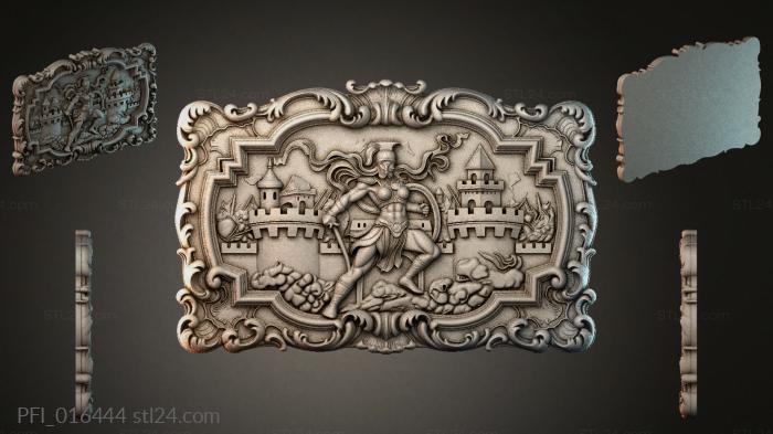 Панно фентези (PFI_016444) 3D модель для ЧПУ станка