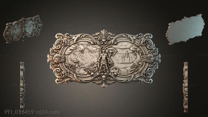 Панно фентези (PFI_016459) 3D модель для ЧПУ станка