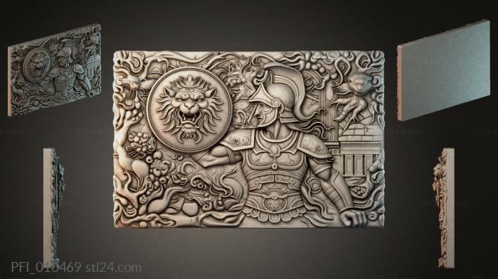 Панно фентези (PFI_016469) 3D модель для ЧПУ станка