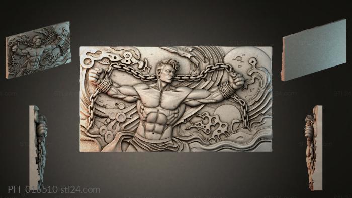 Панно фентези (PFI_016510) 3D модель для ЧПУ станка
