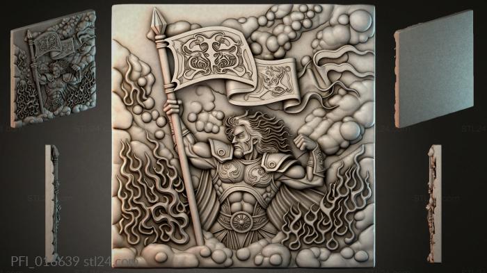 Панно фентези (PFI_016639) 3D модель для ЧПУ станка