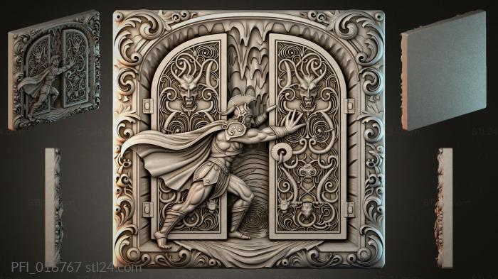 Панно фентези (PFI_016767) 3D модель для ЧПУ станка