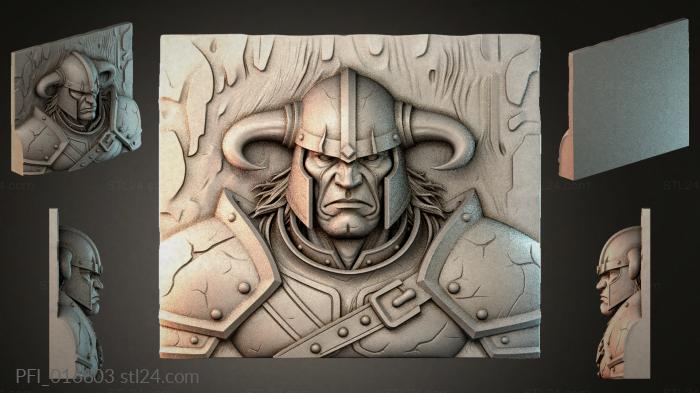 Панно фентези (PFI_016803) 3D модель для ЧПУ станка