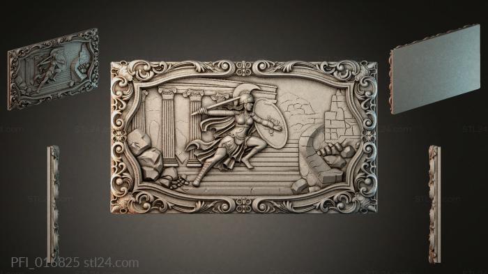 Панно фентези (PFI_016825) 3D модель для ЧПУ станка
