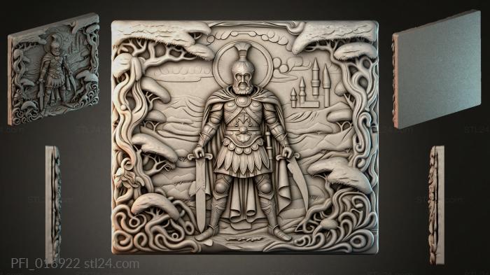 Панно фентези (PFI_016922) 3D модель для ЧПУ станка