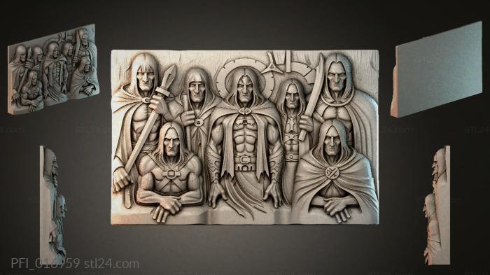 Панно фентези (PFI_016959) 3D модель для ЧПУ станка