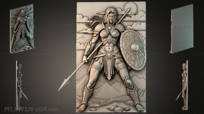 Панно фентези (PFI_017128) 3D модель для ЧПУ станка