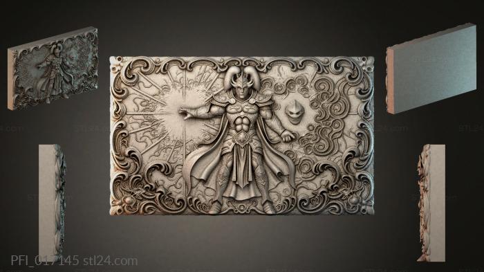 Панно фентези (PFI_017145) 3D модель для ЧПУ станка