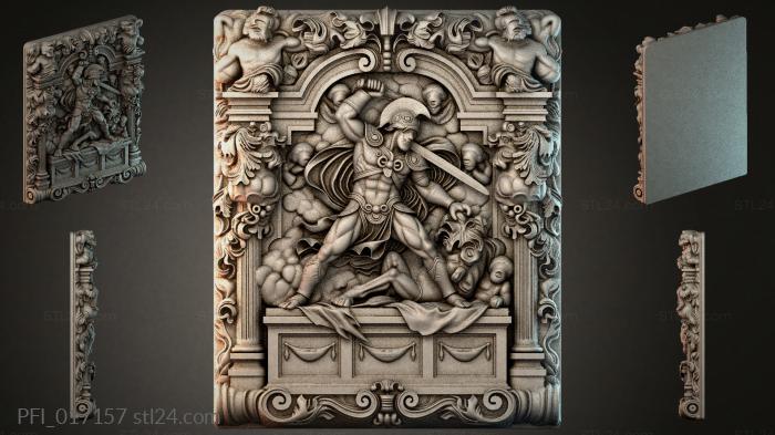 Панно фентези (PFI_017157) 3D модель для ЧПУ станка