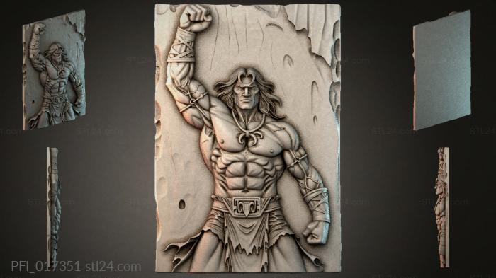 Панно фентези (PFI_017351) 3D модель для ЧПУ станка