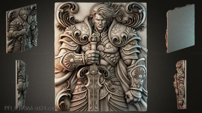 Панно фентези (PFI_017366) 3D модель для ЧПУ станка