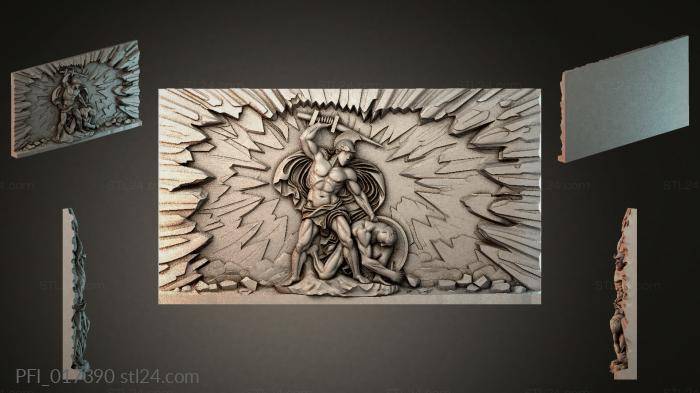 Панно фентези (PFI_017390) 3D модель для ЧПУ станка