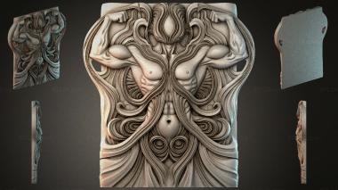 Fantasy panel PFI_017584 3d model