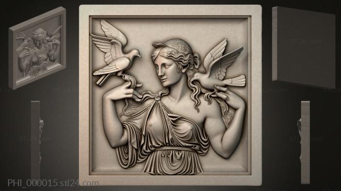 Панно разные (PHI_000015) 3D модель для ЧПУ станка