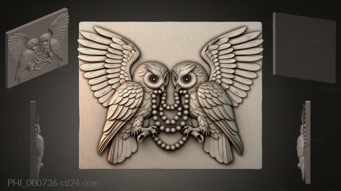 Different panels (PHI_000736) 3D models for cnc