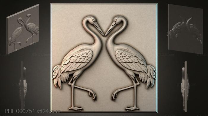 Different panels (PHI_000751) 3D models for cnc