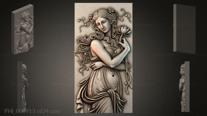 Different panels (PHI_000913) 3D models for cnc