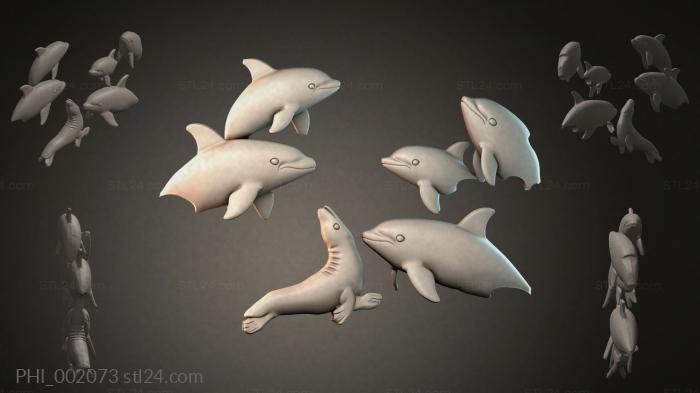 Different panels (PHI_002073) 3D models for cnc