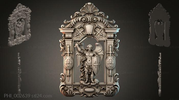 Different panels (PHI_002639) 3D models for cnc