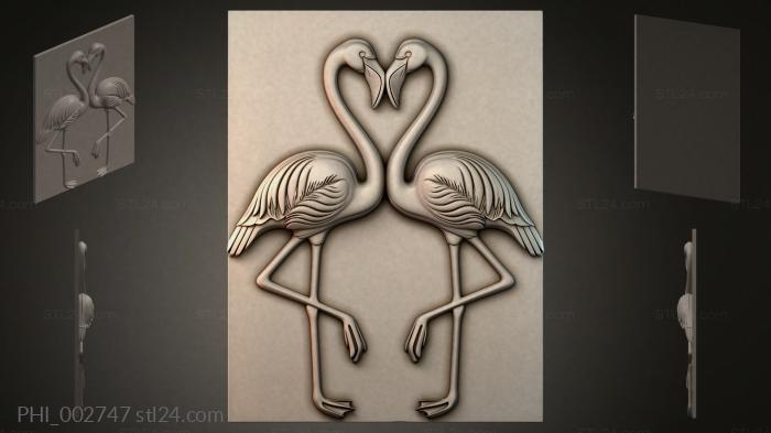 Different panels (PHI_002747) 3D models for cnc