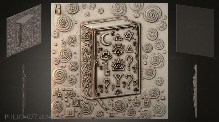 Different panels (PHI_004077) 3D models for cnc