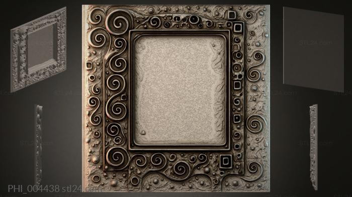 Different panels (PHI_004438) 3D models for cnc