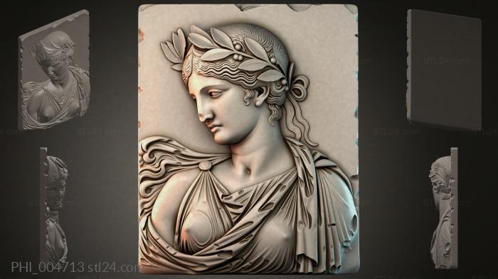 Different panels (PHI_004713) 3D models for cnc